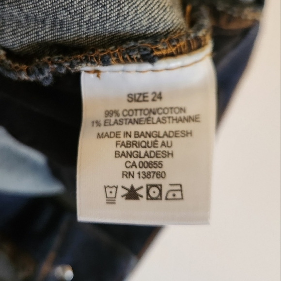 Penningtons Curvy Fit Denim Capri Dark Wash Jeans d/C Plus Size 24 New Summer - Picture 7 of 12